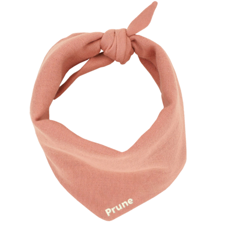 Personalized solid-color cotton scarf for a baby or child's plush toy