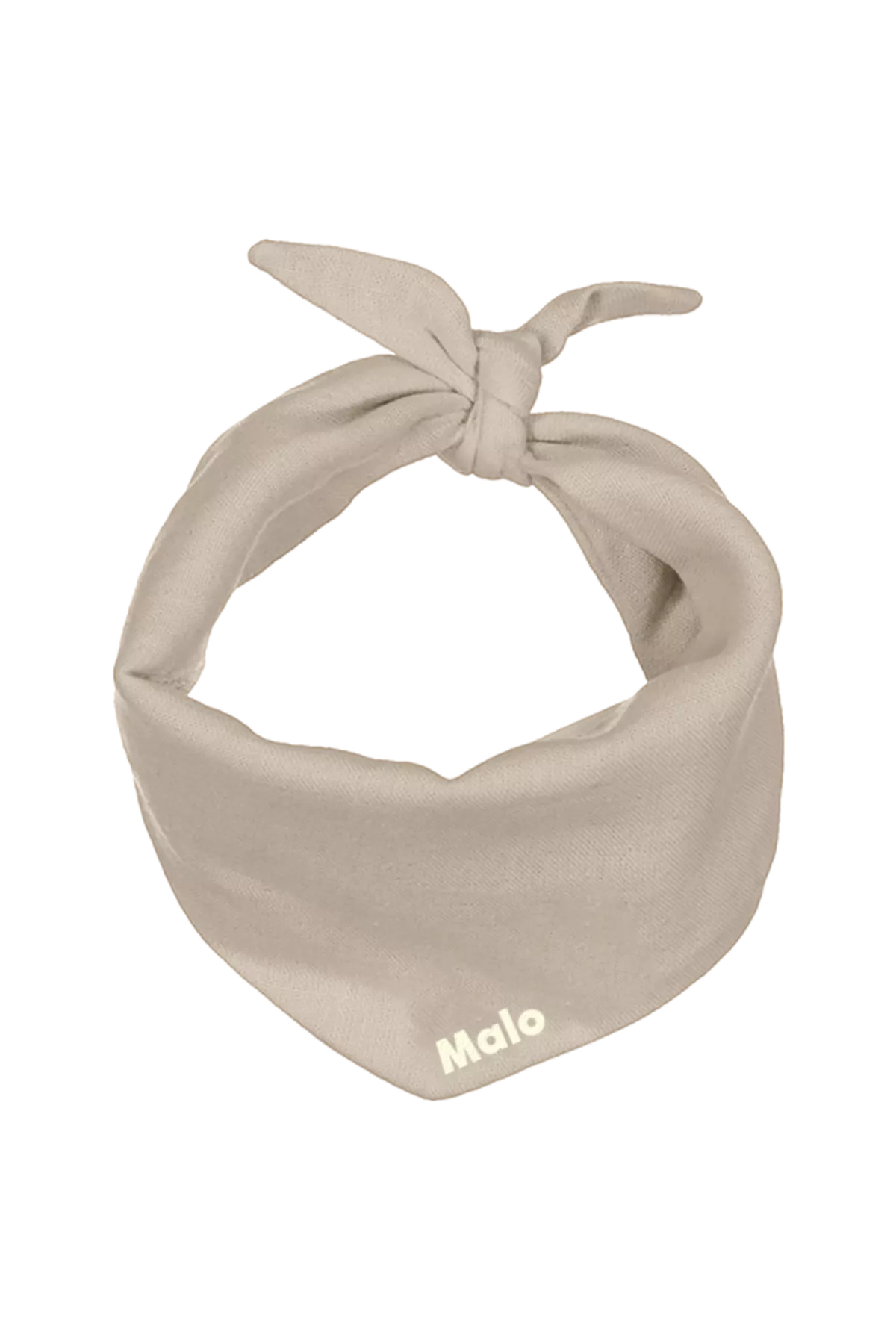 Personalized solid-color cotton scarf for a baby or child's plush toy