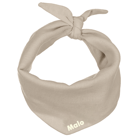Personalized solid-color cotton scarf for a baby or child's plush toy
