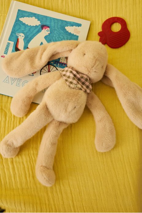 Personalized gingham cotton scarf for a baby or child's plush toy