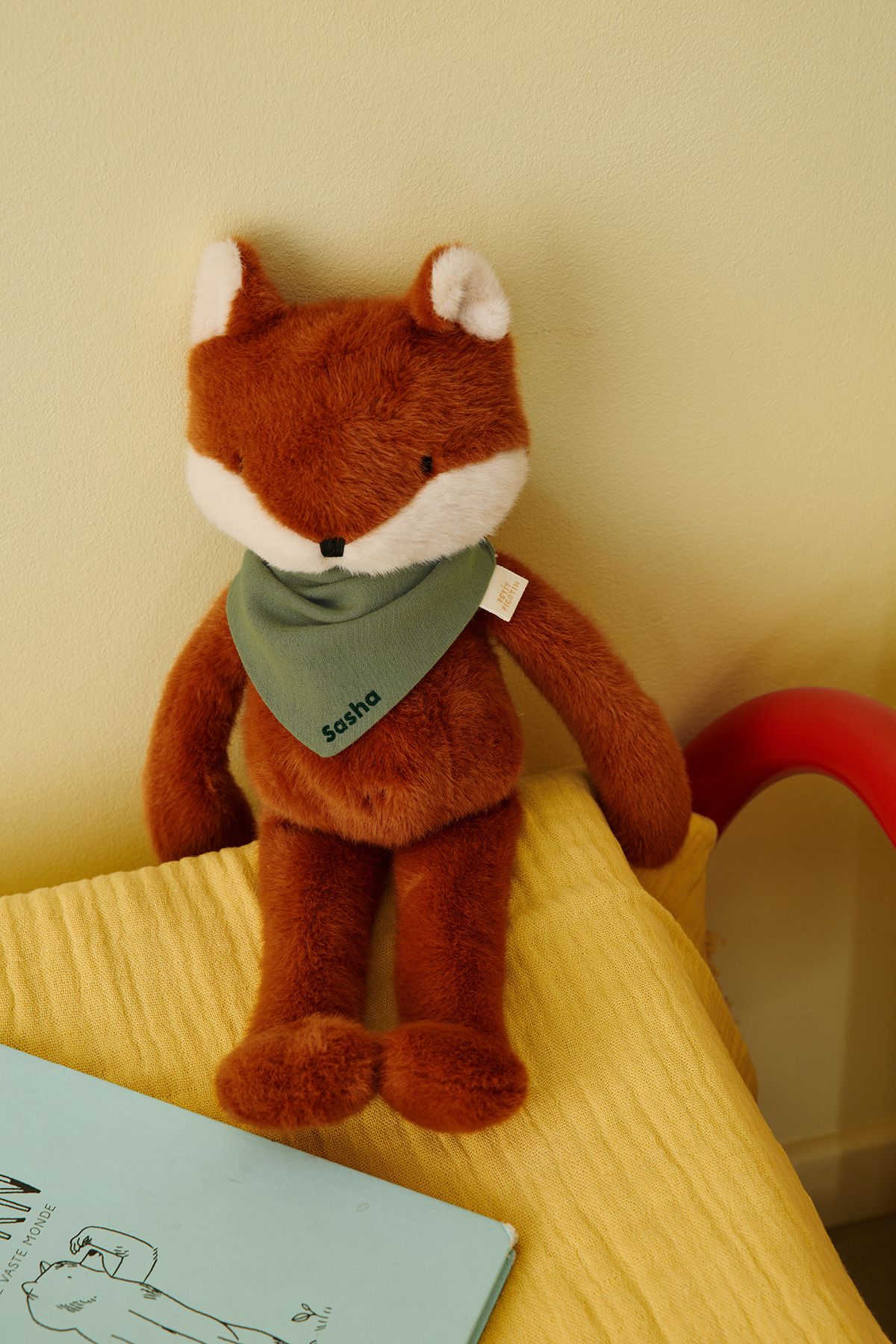 doudou renard bébé personnalisable cadeau naissance made in france