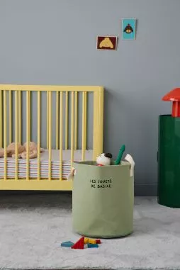 panier de rangement pour jouets en coton épais personnalisable