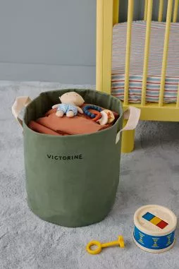 panier de rangement pour jouets en coton épais personnalisable