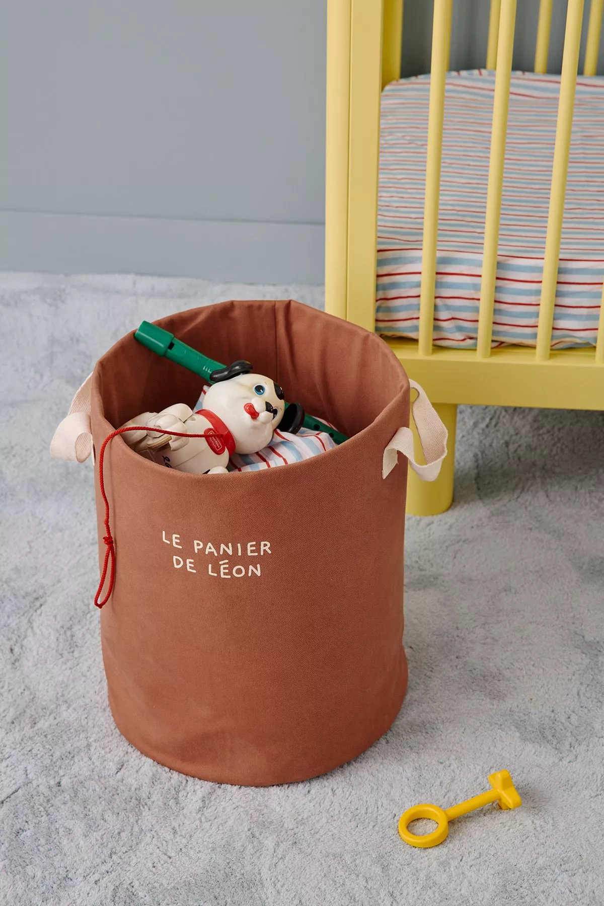 cesta de almacenaje para juguetes de algodón grueso personalizable