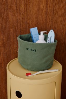 personalizable heavyweight cotton storage basket