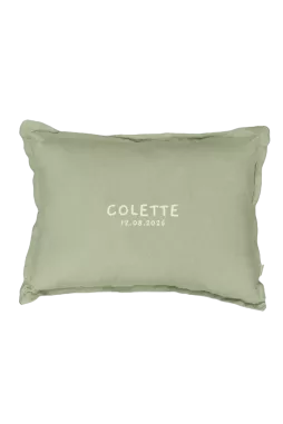 coussin en lin personnalisable cadeau naissance original pour bébé enfant