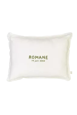 customizable linen pillow, an original baby gift for infants and children