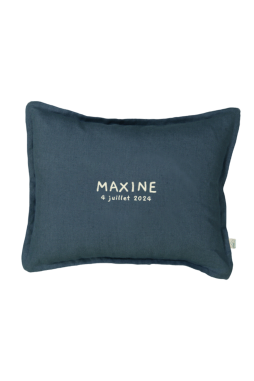 Cojín de lino personalizable, regalo de nacimiento original para bebés y niños