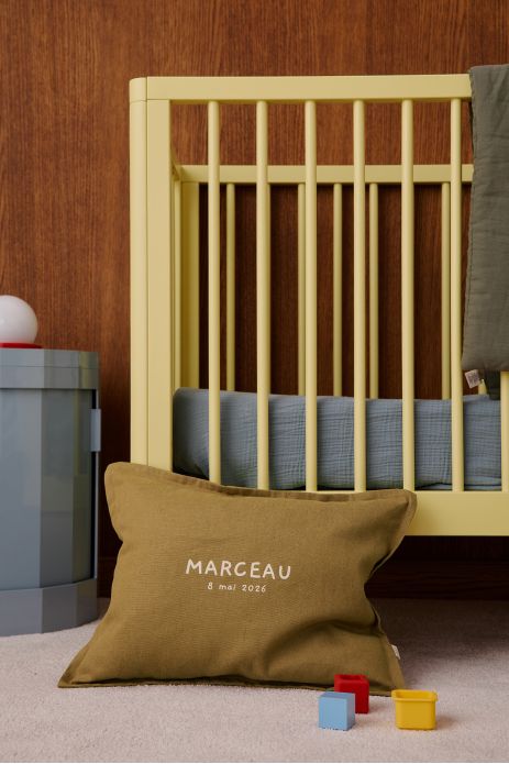 customizable linen pillow, an original baby gift for infants and children