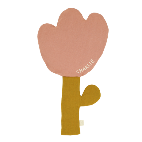 decoración de pared con forma de flor de lino, personalizable, para habitaciones de bebés y niños