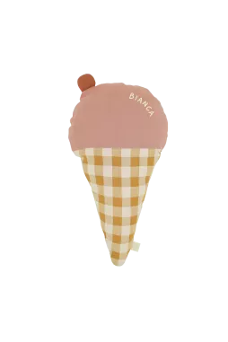 personalizable ice cream pillow wall decor for nurseries and kids’ rooms