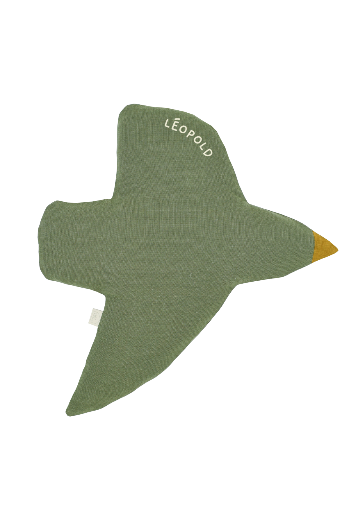 decoración de pared con forma de pájaro de lino, personalizable, para habitaciones de bebés y niños