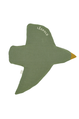 personalizable linen bird wall decor for nurseries and kids’ rooms
