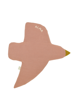 personalizable linen bird wall decor for nurseries and kids’ rooms