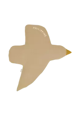 décoration murale oiseau en lin personnalisable pour chambre bébé enfant