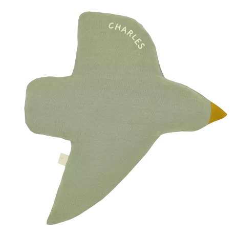 décoration murale oiseau en lin personnalisable pour chambre bébé enfant