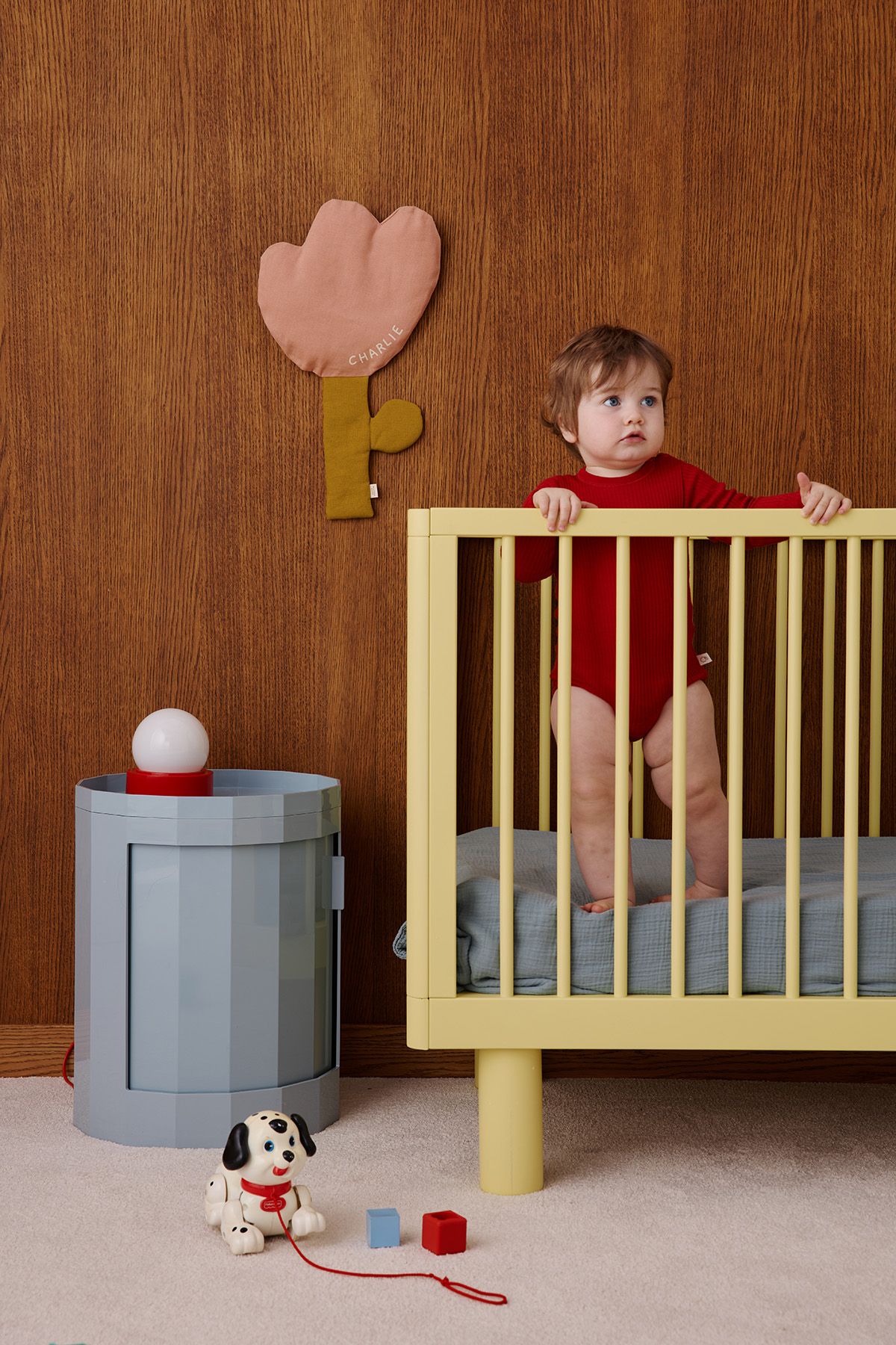 decoración de pared con forma de flor de lino, personalizable, para habitaciones de bebés y niños
