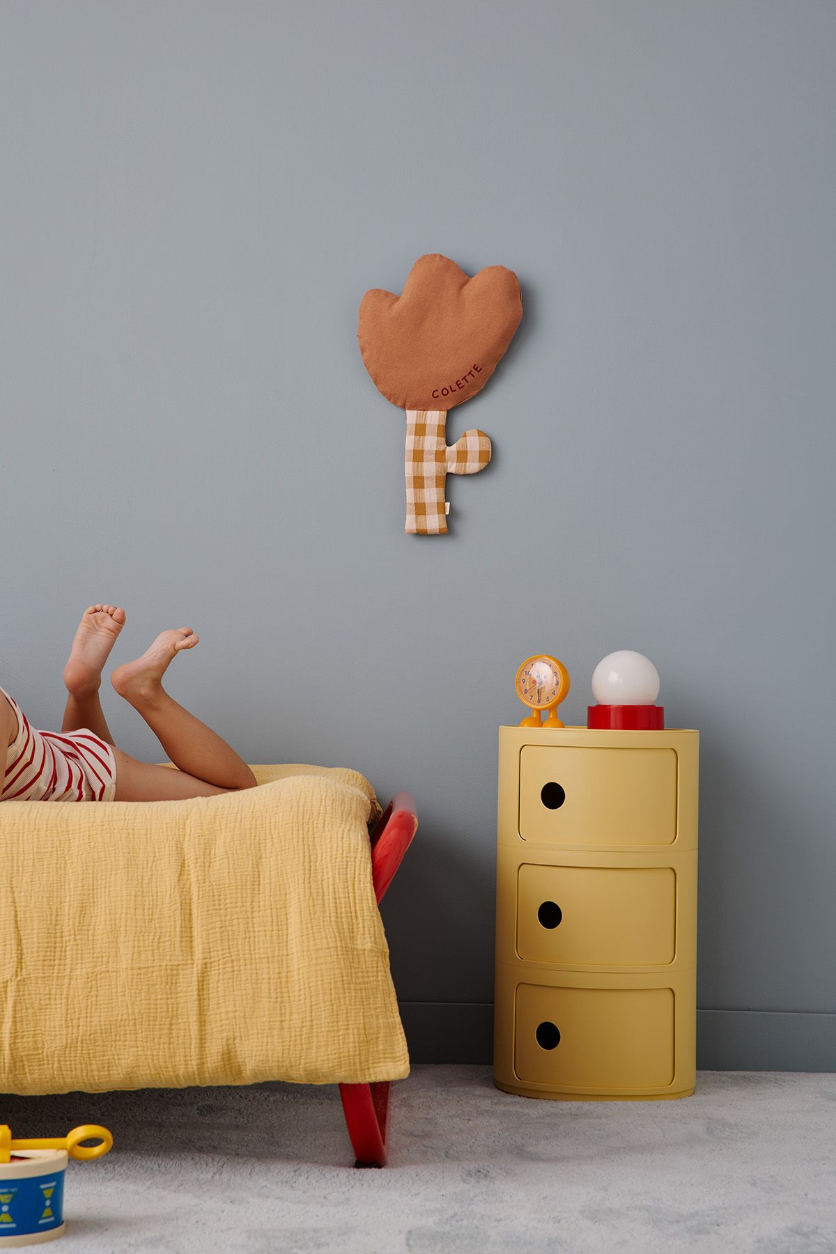 decoración de pared con forma de flor de lino, personalizable, para habitaciones de bebés y niños