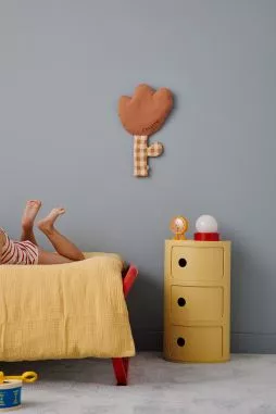 décoration murale fleur lin personnalisable pour chambre bébé enfant