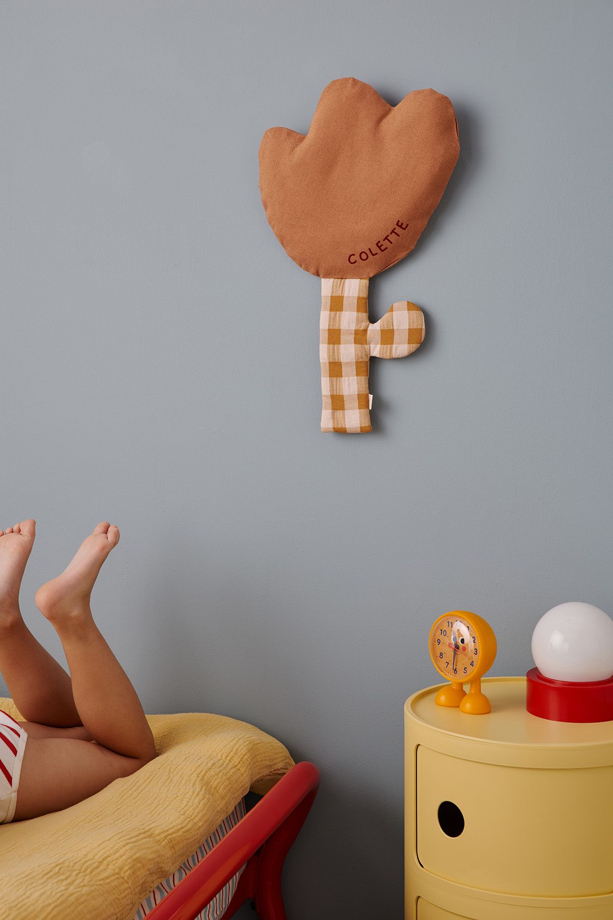 decoración de pared con forma de flor de lino, personalizable, para habitaciones de bebés y niños