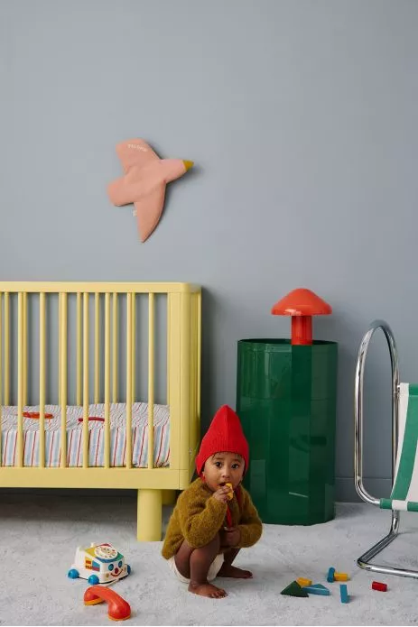 personalizable linen bird wall decor for nurseries and kids’ rooms