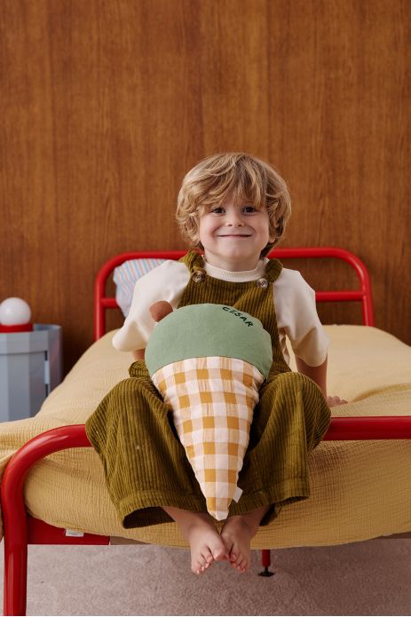cojín decorativo de pared con forma de helado, personalizable, para habitaciones de bebés y niños