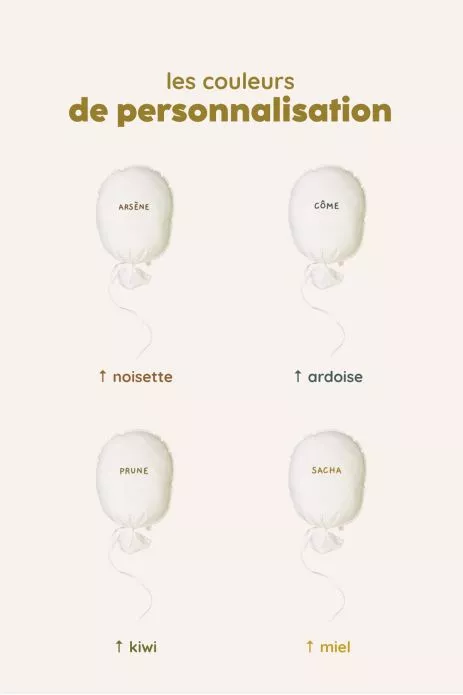 décoration murale en forme de ballon personnalisable pour chambre bébé enfant