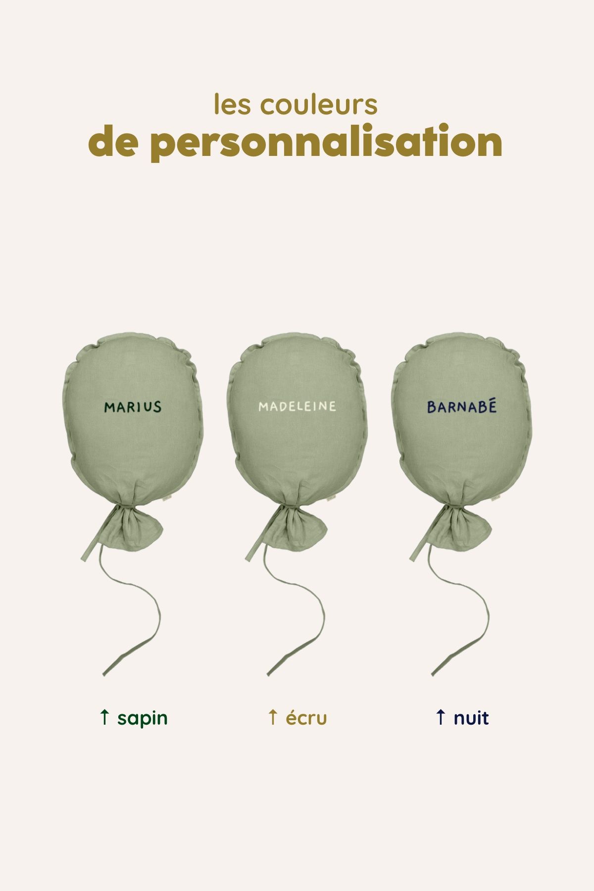 décoration murale en forme de ballon personnalisable pour chambre bébé enfant