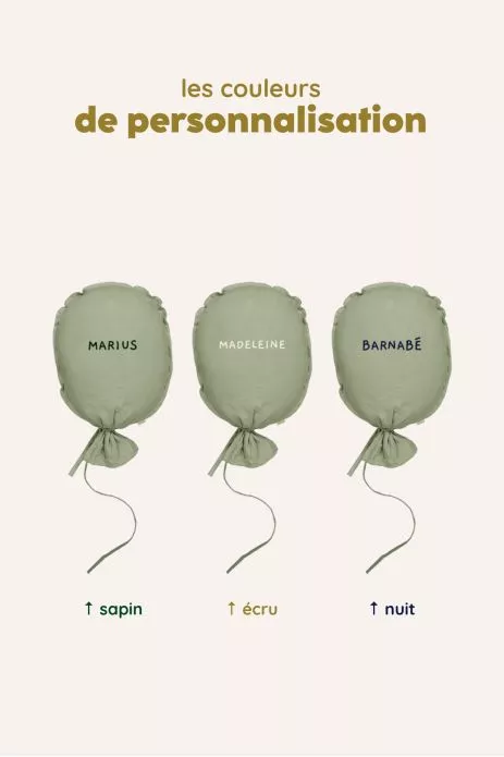 décoration murale en forme de ballon personnalisable pour chambre bébé enfant