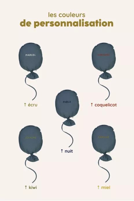 décoration murale en forme de ballon personnalisable pour chambre bébé enfant