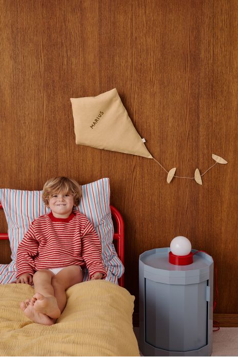decoración de pared en forma de cometa de lino personalizable para habitación de bebé o niño