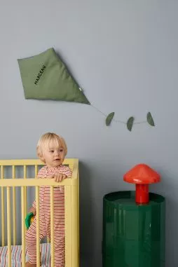 décoration murale cerf-volant en lin personnalisable pour chambre bébé enfant