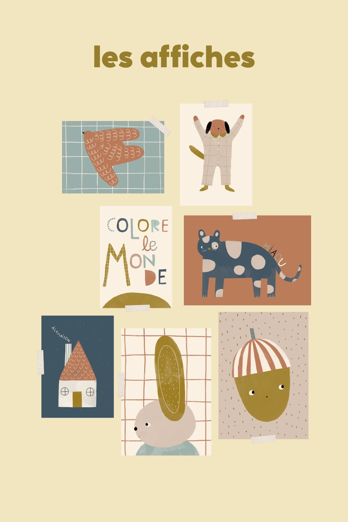 jolie affiche poster pour chambre bébé enfant