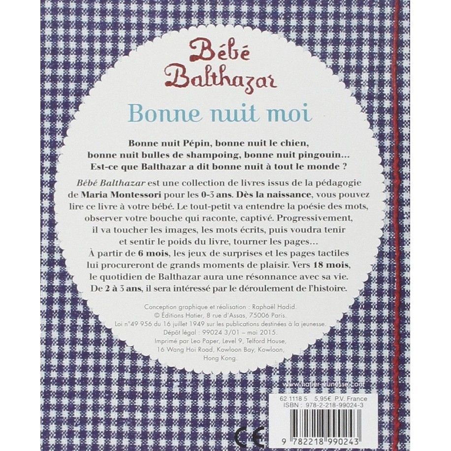 Libro Bebé Baltasar - Buenas noches a mí - Libros 0-3 años