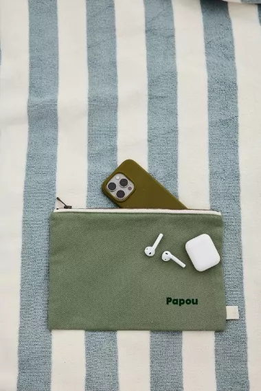 grande pochette personnalisée "papou"