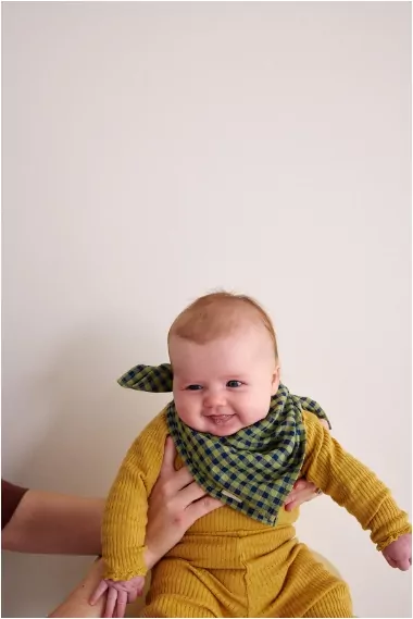 petit foulard vichy en coton bébé enfant adulte