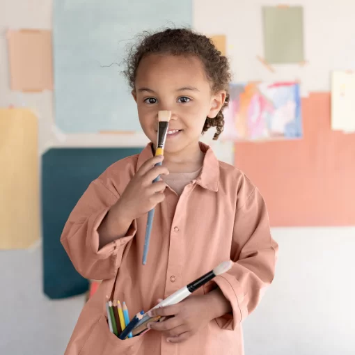 Blouse enfant pour l'école personnalisée en coton