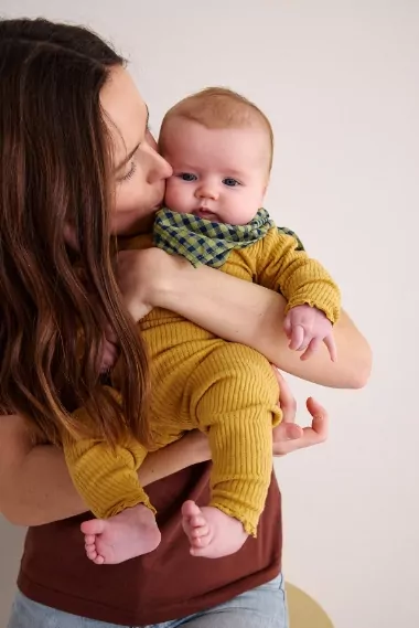 petit foulard vichy en coton bébé enfant adulte