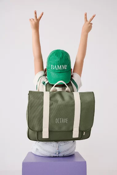 cartable primaire en coton personnalisable