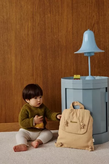 sac à dos bébé en lin personnalisable