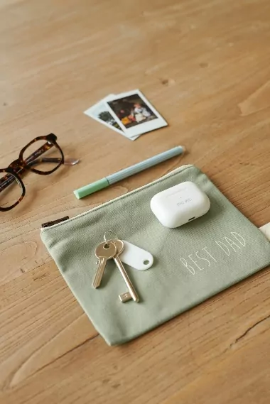 grande pochette unie avec zip à personnaliser 