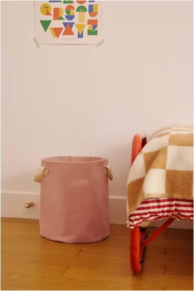 grand panier à jouets personnalisé 