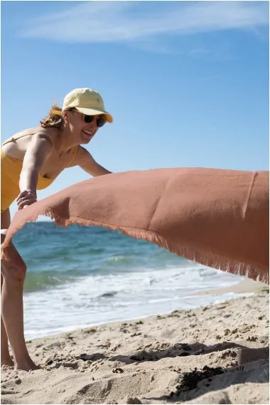 fouta de plage pour adultes à personnaliser