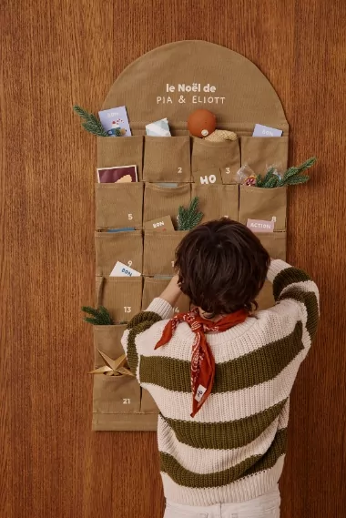 serviette élastiquée enfant personnalisable