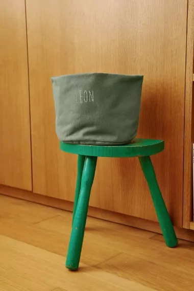 panier de rangement en coton épais personnalisable