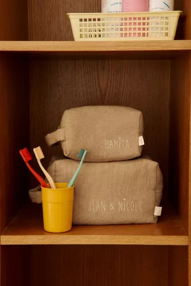trousse de toilette personnalisée parent enfant