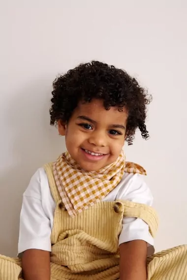 petit foulard vichy en coton