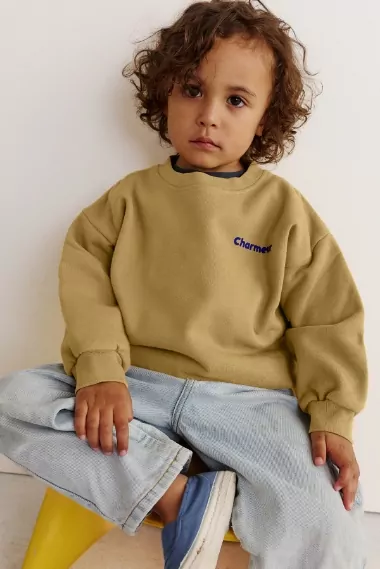 sweat enfant coton uni personnalisé