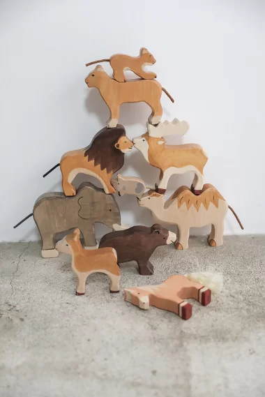animaux en bois 