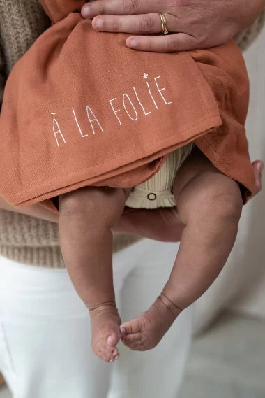 grand lange en gaze de coton personnalisable